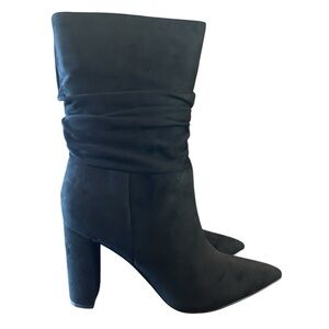 Nine West Denner 2 Microsuede Covered Heel Mid-Calf Boots NWT Size 6.5